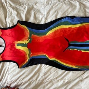 Thermic printed mini dress ! Size L NEVER WORN!